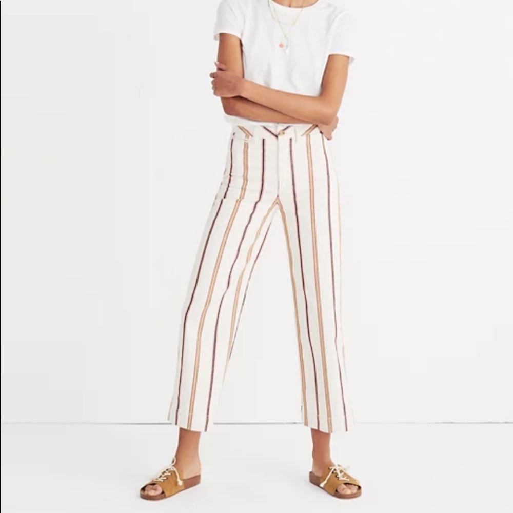 Madewell Tall Emmet Wide-leg Crop Pants